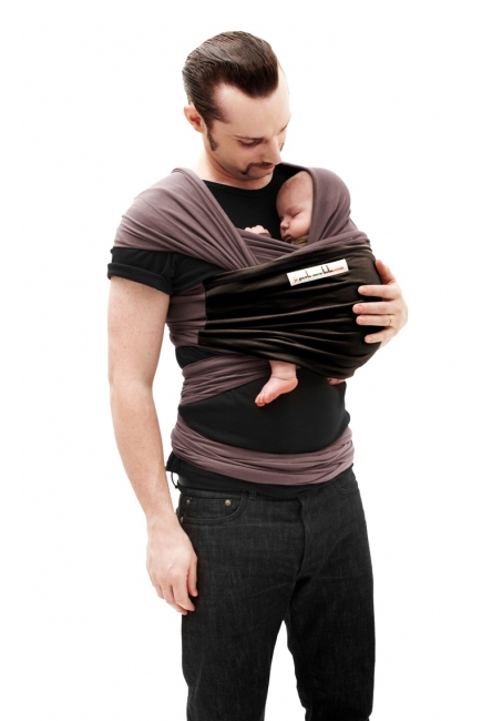 Слинг-шарф JPMBB трикотажный, цвет "коричневый-кофейный"