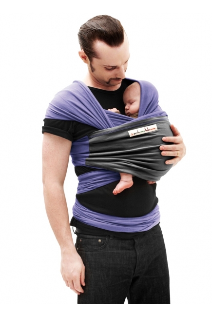 Слинг-шарф JPMBB трикотажный, цвет "ирис-антрацит"