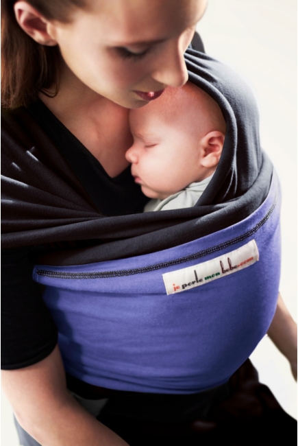 Слинг-шарф JPMBB трикотажный, цвет "черника-ирис"