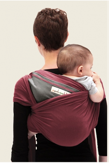 Слинг-шарф JPMBB трикотажный, цвет "терракота - серый"