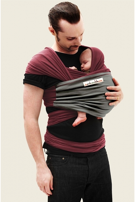 Слинг-шарф JPMBB трикотажный, цвет "терракота - серый"