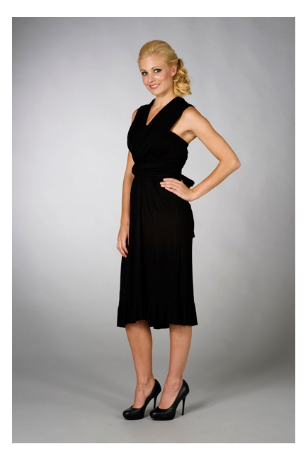 Платье для кормления MaternaLove "Goddess Convertible", цвет черный