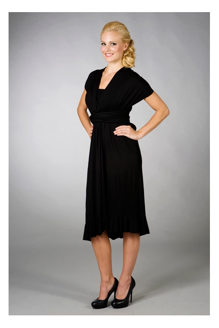 Платье для кормления MaternaLove "Goddess Convertible", цвет черный