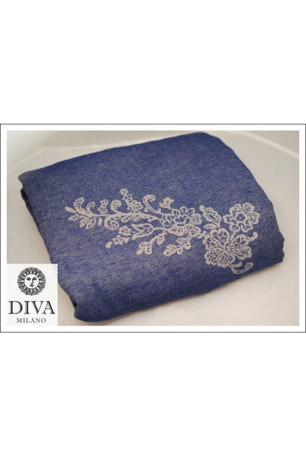 Слинг Diva Milano с шерстью, Reticella Azzurro