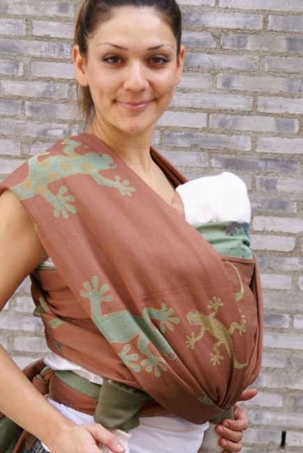 Слинг-шарф Didymos Gekkos Macchia (ящерицы)