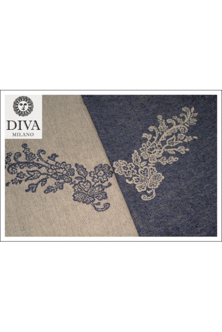 Слинг Diva Milano с шерстью, Reticella Diamante Blue
