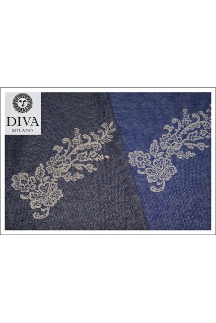 Слинг Diva Milano с шерстью, Reticella Diamante Blue