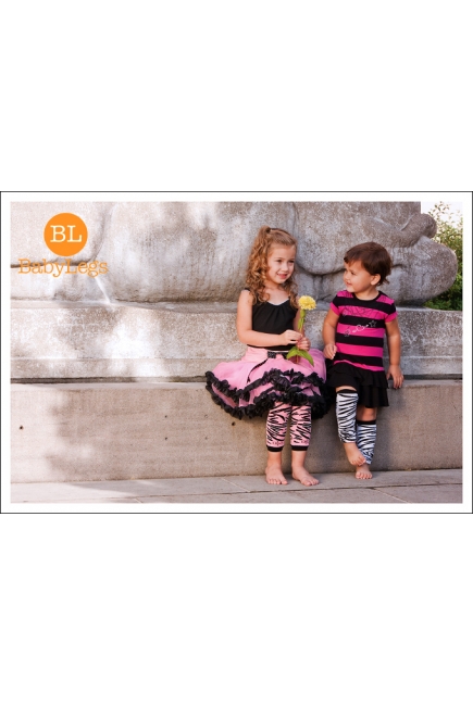 Гетры Babylegs "Zebra", розовые