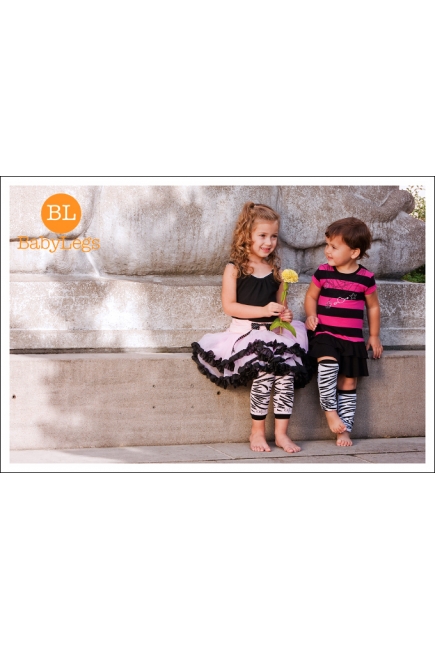 Гетры Babylegs "Zebra", белые