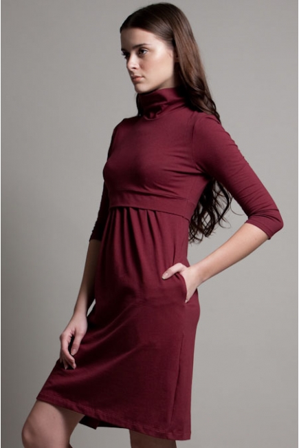 Платье DOTE "Skater", цвет бургунди