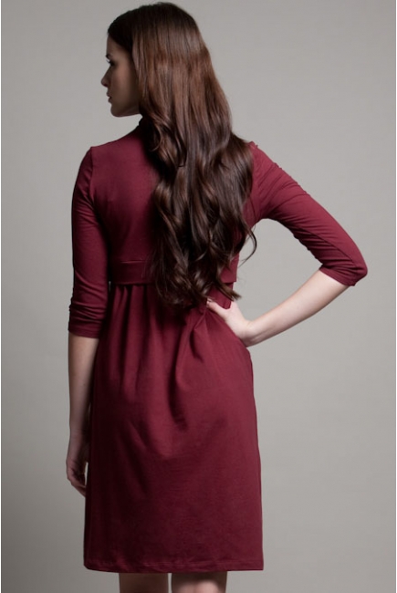 Платье DOTE "Skater", цвет бургунди