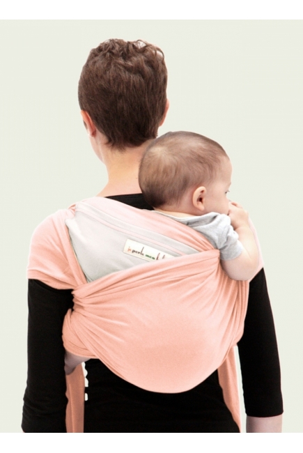 Слинг-шарф JPMBB трикотажный, цвет "светло-розовый - экрю"