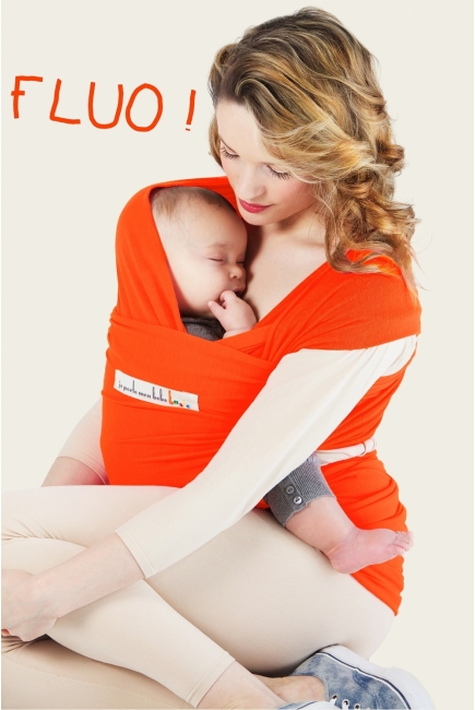 Слинг-шарф JPMBB трикотажный Basic, Fluo Orange