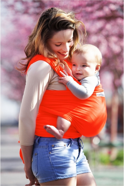 Слинг-шарф JPMBB трикотажный Basic, Fluo Orange