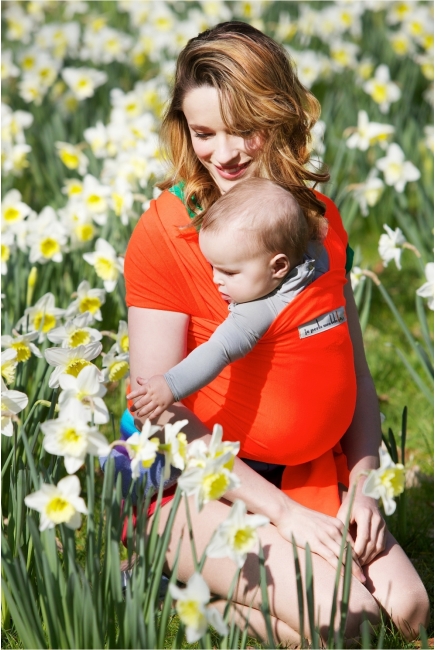 Слинг-шарф JPMBB трикотажный Basic, Fluo Orange