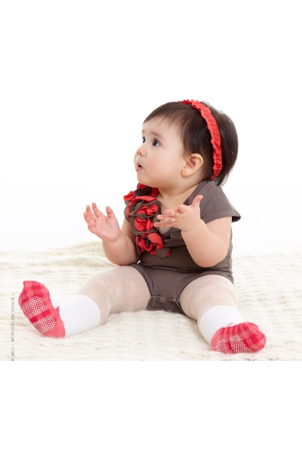 Боди Mothers en Vogue  Love Notes для малыша светло-серый (Cobblestone)