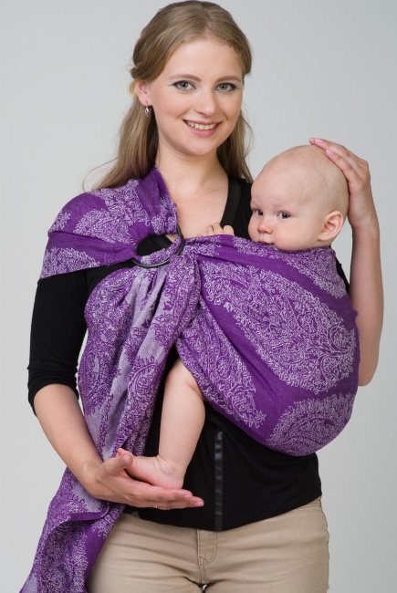 Слинг с кольцами Diva Essenza, Viola Linen