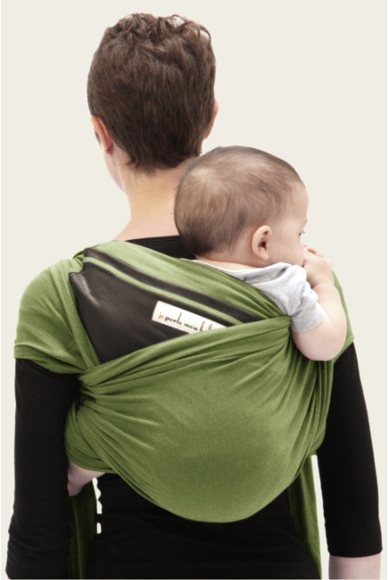 Слинг-шарф JPMBB трикотажный, цвет "фисташковый-кофейный"