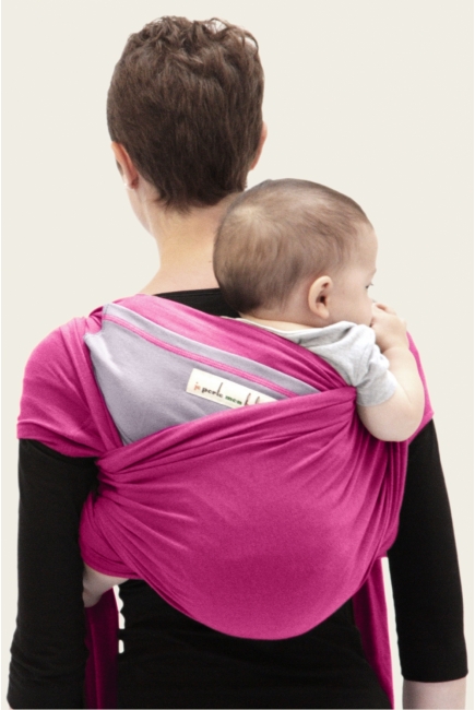 Слинг-шарф JPMBB трикотажный, цвет "фуксия - лавандовый"