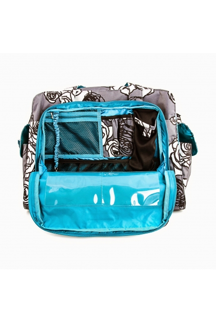 Дорожная сумка Ju-Ju-Be Be Prepared Charcoal Roses