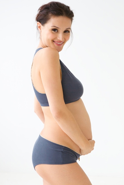 Бюстгальтер для кормящих Belabumbum для сна из бамбука, кремовый