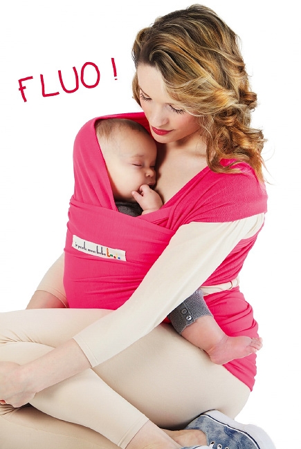 Слинг-шарф JPMBB трикотажный Basic, Fluo Pink