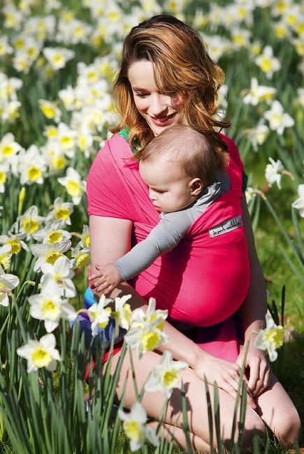 Слинг-шарф JPMBB трикотажный Basic, Fluo Pink