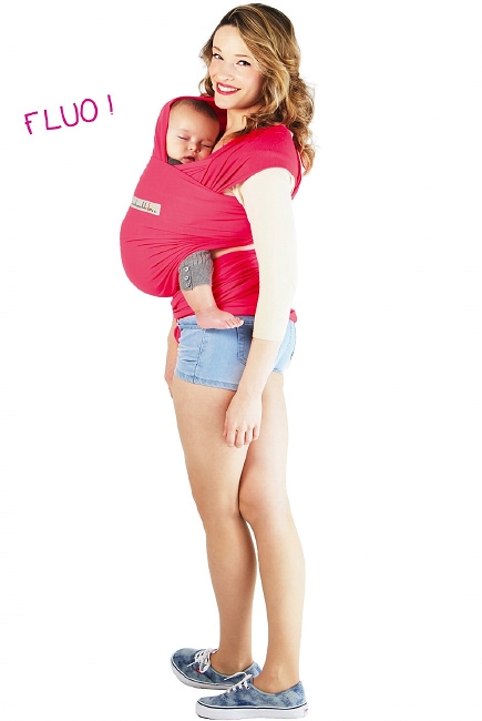 Слинг-шарф JPMBB трикотажный Basic, Fluo Pink