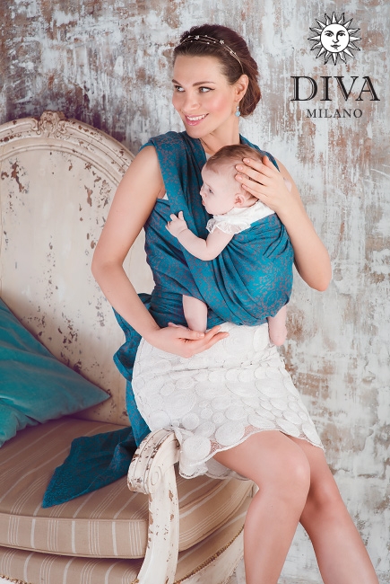 Слинг-шарф Diva Milano, Veneziano Palmyra со льном