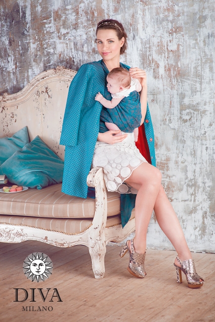 Слинг-шарф Diva Milano, Veneziano Palmyra со льном