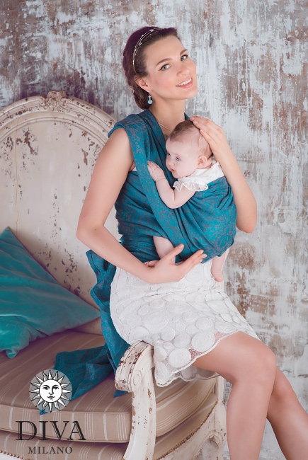 Слинг-шарф Diva Milano, Veneziano Palmyra со льном