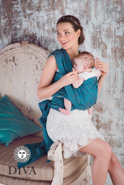 Слинг-шарф Diva Milano, Veneziano Palmyra со льном