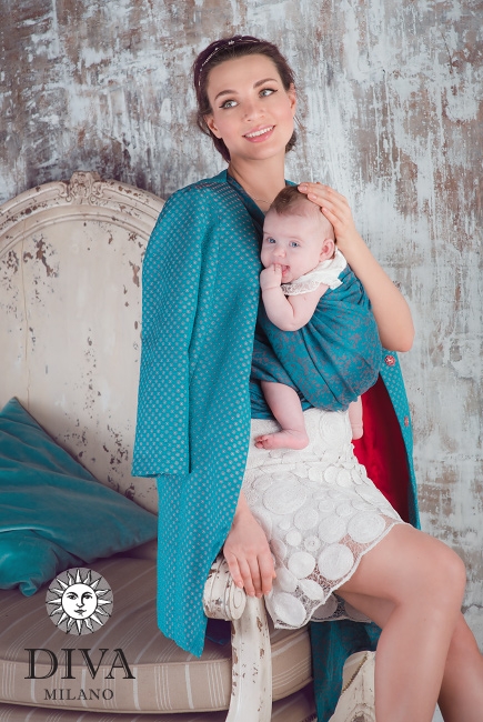 Слинг-шарф Diva Milano, Veneziano Palmyra со льном