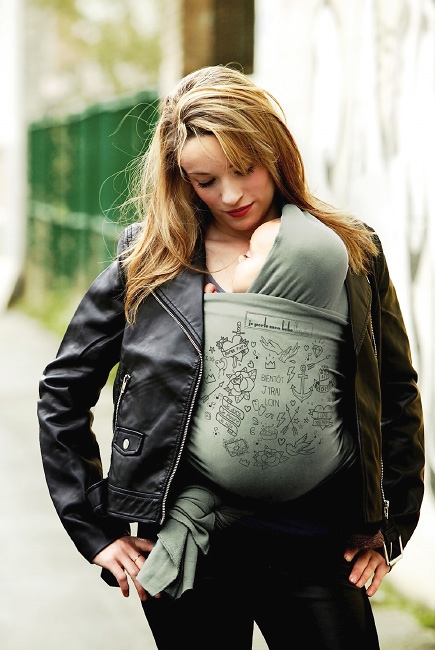 Слинг-шарф JPMBB трикотажный Basic, Tatoo Misty Green