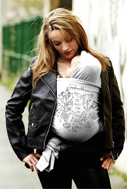 Слинг-шарф JPMBB трикотажный Basic, Tatoo Perle