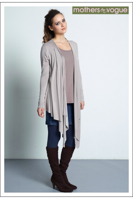 Кардиган для кормления "Sangha Waterfall", цвет серо-бежевый