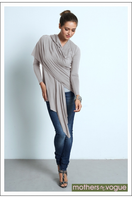 Кардиган для кормления "Sangha Waterfall", цвет серо-бежевый