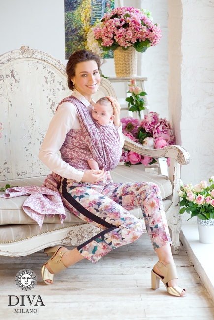 Слинг-шарф Diva Milano c коноплей, Rose Antico