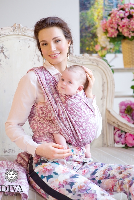 Слинг-шарф Diva Milano c коноплей, Rose Antico