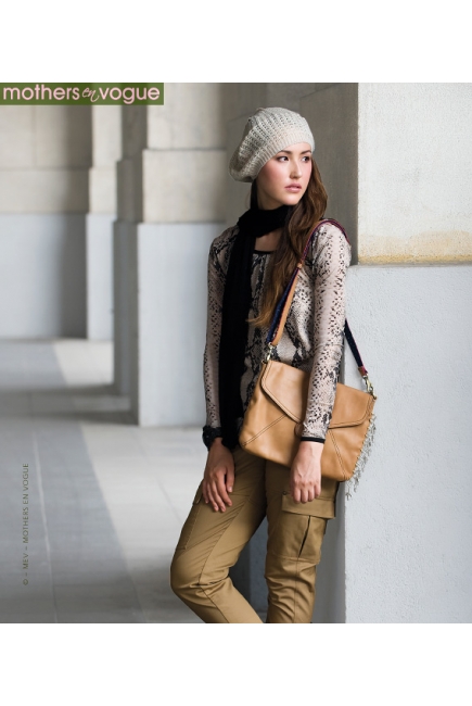 Топ для кормления Mothers en Vogue Printed Front-Zip Slouchy, змеиный принт