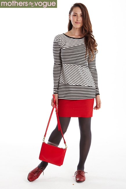 Туника для кормления Mothers en Vogue Ladder Stripe