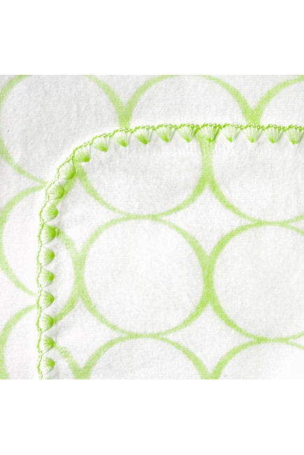 Фланелевая пеленка для новорожденного SwaddleDesigns Kiwi Mod on White