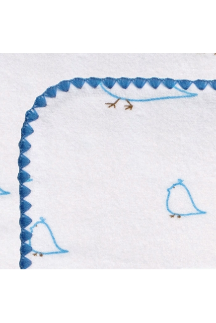 Фланелевая пеленка для новорожденного SwaddleDesigns Blue Chickies