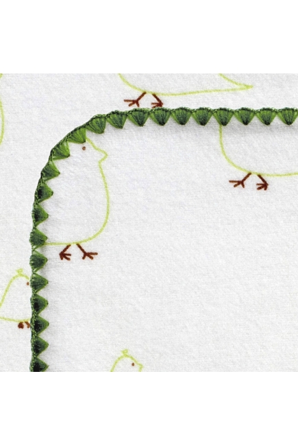 Фланелевая пеленка для новорожденного SwaddleDesigns Kiwi Chickies