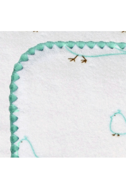 Фланелевая пеленка для новорожденного SwaddleDesigns SeaCrystal Chickies