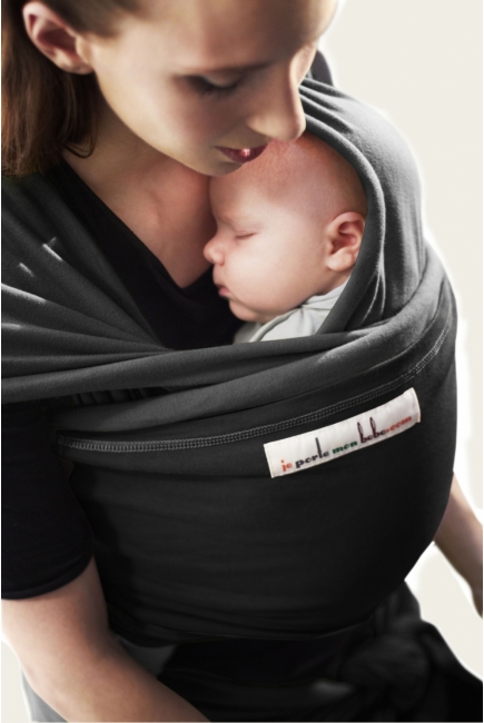 Слинг-шарф JPMBB трикотажный, цвет "антрацит-черный"