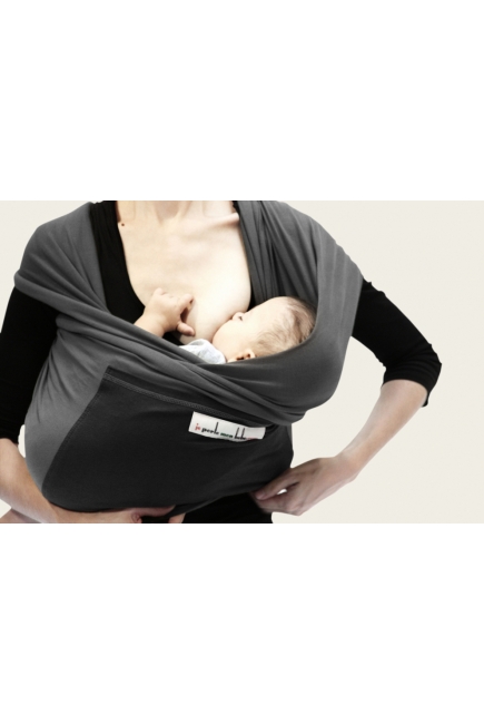 Слинг-шарф JPMBB трикотажный, цвет "антрацит-черный"