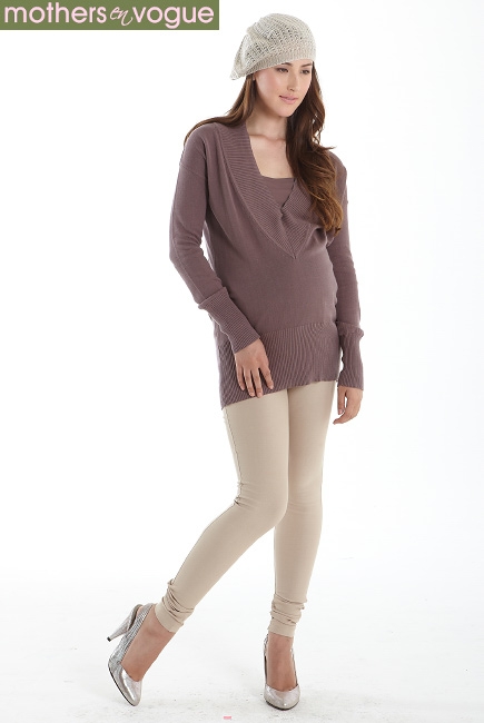 Джемпер для кормящих Brooke's, коричневый
