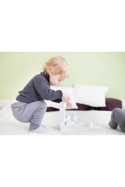 KoCoi Штаны детские из шерсти мериноса, графит