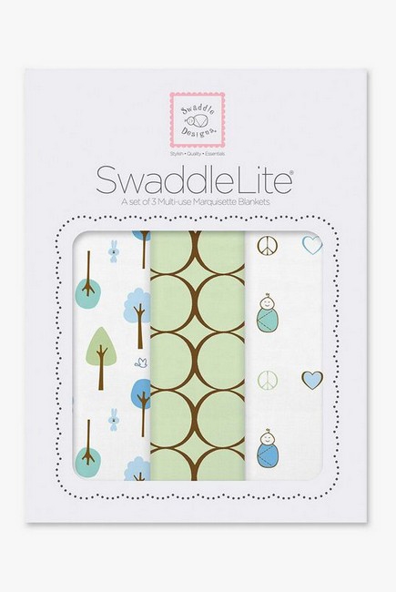 Набор пеленок SwaddleDesigns SwaddleLite Cute & Calm Kiwi